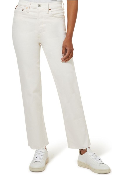 Yüksek Bel Düz Paça Jean Pantolon indirimleri