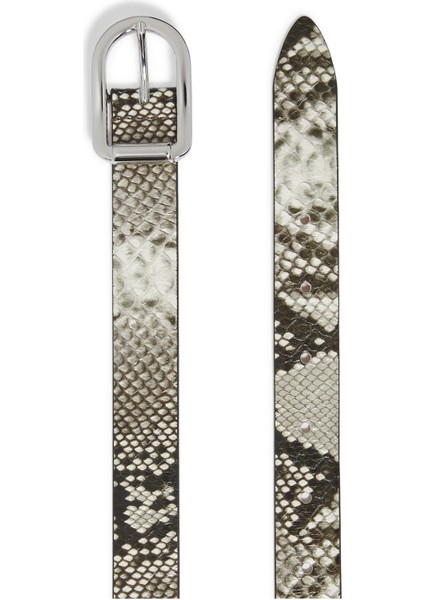 Yılan Derisi Görünümlü Deri Kemer fiyatları