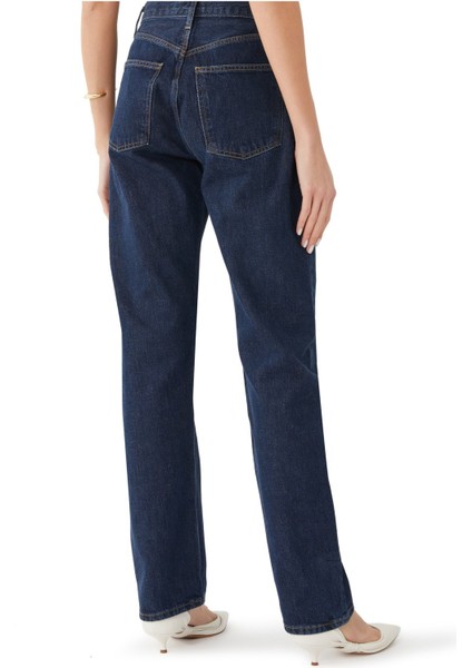 90'lar Yüksek Bel Düz Kesim Uzun Jean modelleri