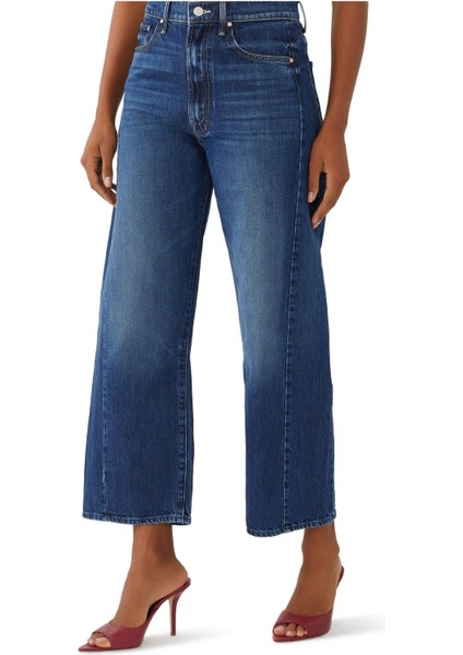 Yüksek Bel Geniş Paça Ankle Jean indirimleri