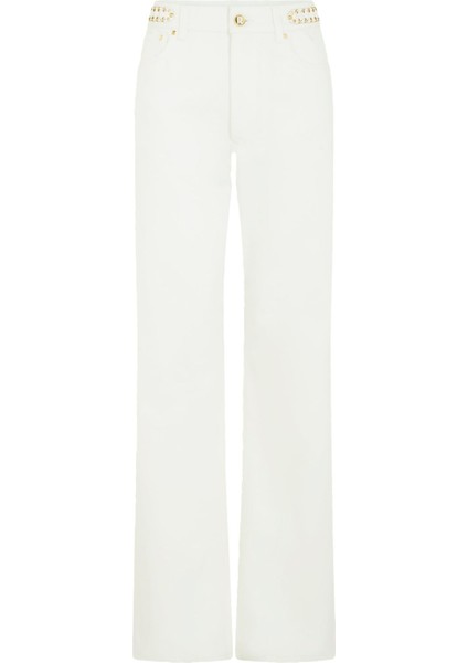 Zamansız Elegan Off White Jean