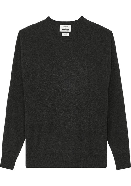 Yumuşak Kaşmir Crewneck Kazak - Gri