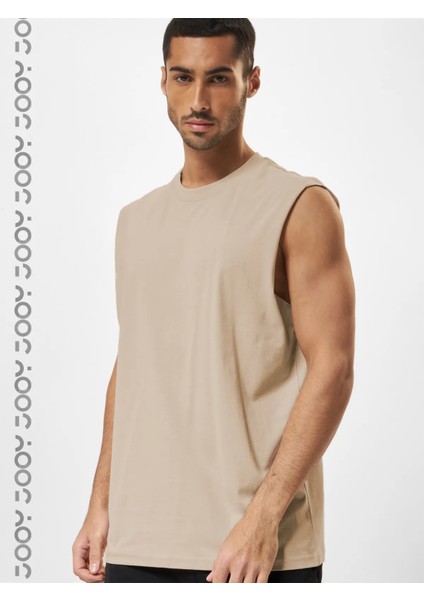 Erkek Pamuklu Antrenman Sporcu Atleti Oversize Kolsuz T-Shirt fiyatları