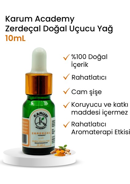 Doğal Cam Damlalıklı Zerdeçal Uçucu Yağ 10ml fiyatları
