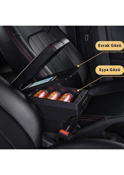Peugeot 301 Citroen C-Elysee 2014-2016 2020 Usbli Vidasız Kol Dayama Kolçak