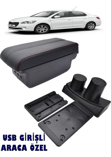 Peugeot 301 Citroen C-Elysee 2014-2016 2020 Usbli Vidasız Kol Dayama Kolçak