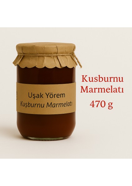 Kuşburnu Marmelatı 470 gr Uşak Yörem