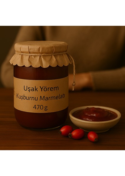 Kuşburnu Marmelatı 470 gr Uşak Yörem