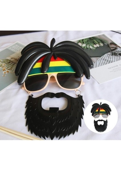 Rasta Peruklu Bob Marley Parti Gözlüğü fırsatları