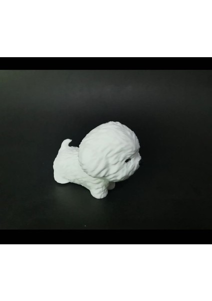 Beyaz Köpek Figürü Minyatür 6x5 cm fırsatları