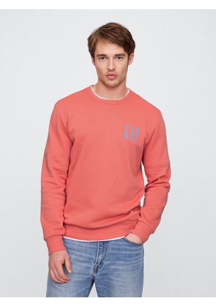 Erkek Pembe Gap Logo Fleece Sweatshirt