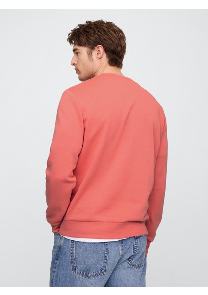 Erkek Pembe Gap Logo Fleece Sweatshirt fırsatları