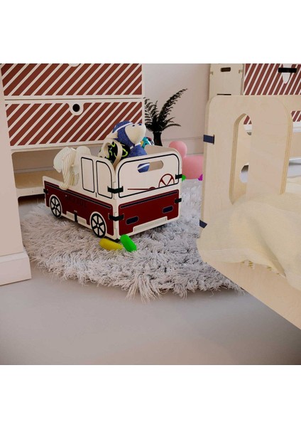 Oyuncak Kutusu-Sepeti Tekerlekli Toy Car 30 Litre