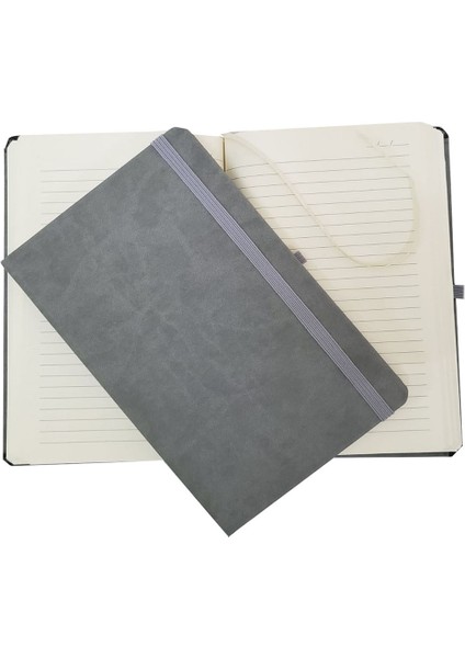 Gri Renk Deri Defter