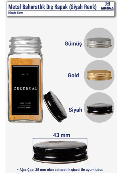 Metal Baharatlık Kapağı