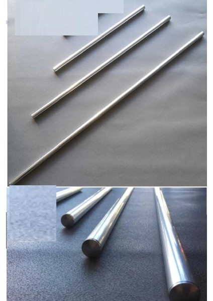 Büro Ev Ofis Mutfağı Için 3boy Alüminyum Paslanmaz Oklava Hamur Yufka Açma Oklavası Seti