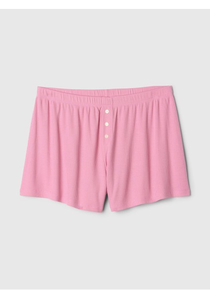 Kadın Pembe Supersoft Pijama Şortu