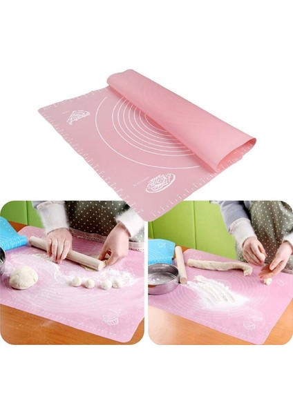 Büro Ev Ofis Mutfağı Için 45X65CM Maksi Çlçekli Hamur Açma Örtüsü Matı