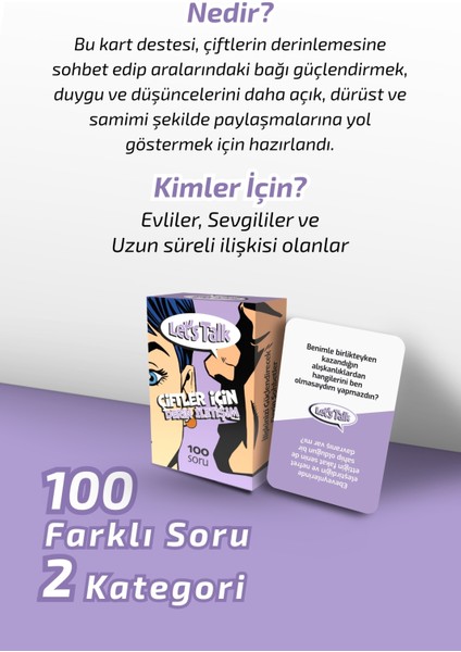 Çiftler Için Derin Iletişim 100 Soru Romantik Ilişki Soru Konuşma Kartı Sevgili Oyunu Ilişki Testi