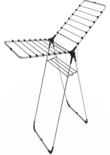Elite Gri Kalın Borulu Sepetli Ekstra Sağlam Çamaşır Kurutmalığı