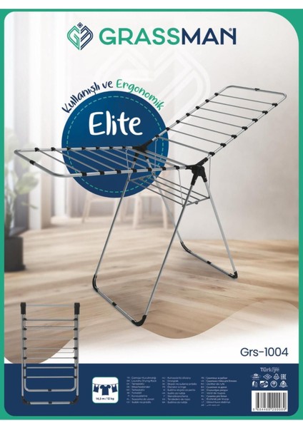 Elite Gri Kalın Borulu Sepetli Ekstra Sağlam Çamaşır Kurutmalığı modelleri