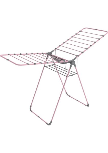 Elite Plus Pembe Mandal Sepetli Kalın Borulu Ekstra Sağlam Renkli Çamaşır Kurutmalığı indirimleri