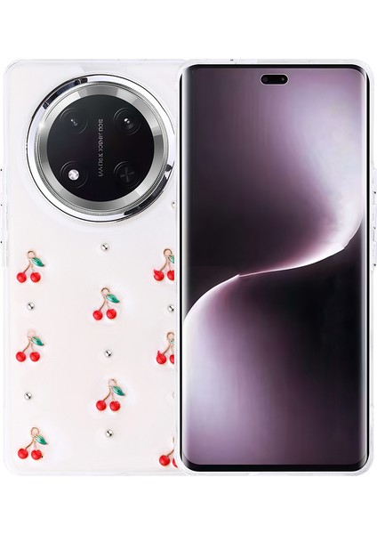 Honor Magic 7 Lite Kılıf Airbag Tasarımlı Simli Şeffaf Zore Kutup Kapak