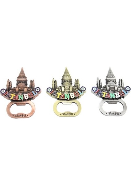 Istanbul Temalı Metal Magnet ve Açacak