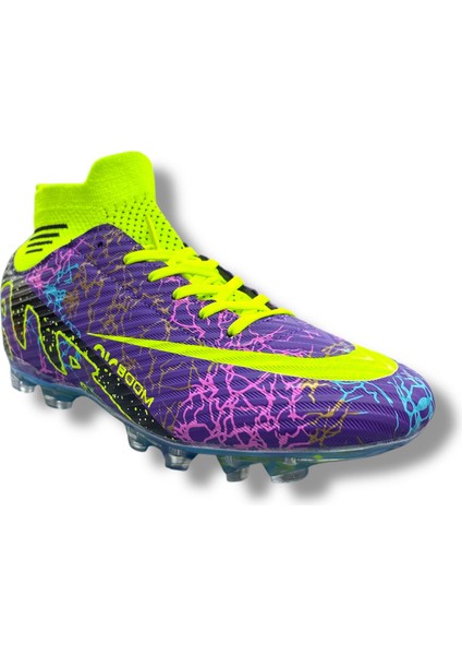 Çoraplı Krampon Mor Sarı Desenli Şeffaf Tabanlı fiyatları