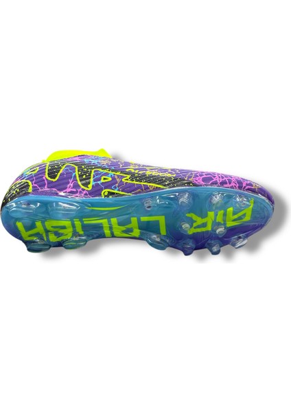 Çoraplı Krampon Mor Sarı Desenli Şeffaf Tabanlı indirimleri