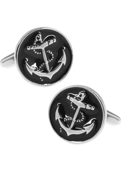 Black Anchor Kol Düğmesi