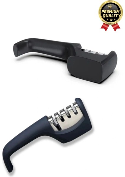 Profesyonel Ergonomik Pratik Keskin Paslanmaz Çelik Şef Mutfak 3 Kademeli Kolay Bıçak Bileme Aleti modelleri