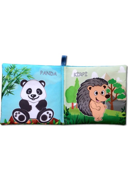 Vahşi Hayvanlar Sessiz Kumaş Kitap - Bez Kitap