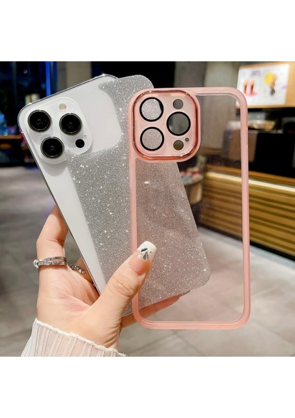 Epaglow Şeffaf ve Parlak Premium Iphone 15 Pro Max Telefon Kılıfı Pembe fiyatları