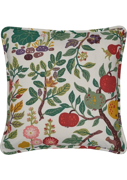 Vıldpersılja Çiçek Desenli 50X50 cm Kırlent Kılıfı