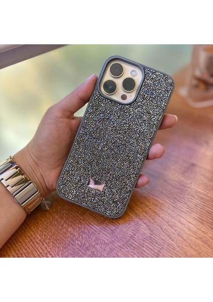 Epashine Premium Taşlı iPhone 15 Pro Max Kılıf