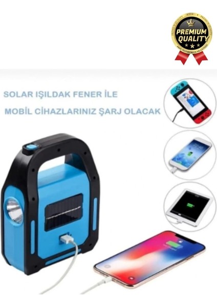 Çok Amaçlı Güneş Enerjili Powerbank Usb Şarj Edilebilir Solar Işıldak Fener Kamp Lambası fırsatları