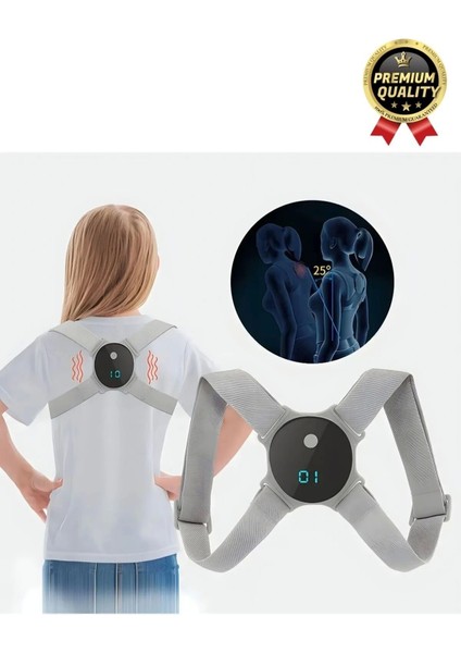 Destek Şarjlı Sensörlü Ayarlanabilir Titreşimli Akıllı Dik Duruş Sırt Korsesi modelleri