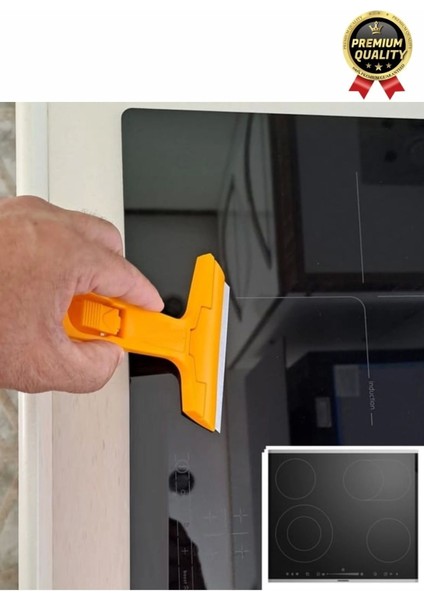 Çok Fonksiyonlu Cam Seramik Ocak Fayans Derz Boya Kısa Saplı 2 Adet Yedekli Sökücü Kazıma Bıçağı indirimleri
