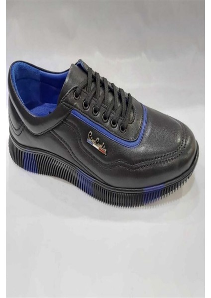 649405 Erkek Spor Ayakkabı - Siyah Mavi modelleri