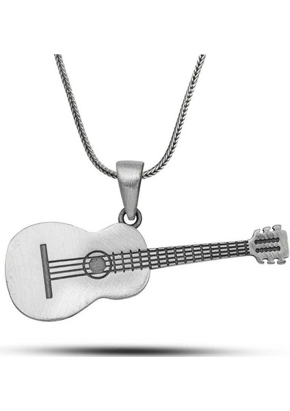​gümüş Gitar Kolye