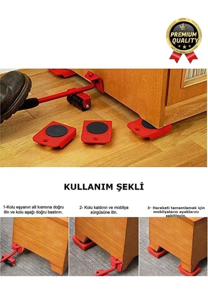 Çok Fonksiyonlu Abs Tekerlekli Ağır Beyaz Eşya Mobilya Krikolu Taşıma Kaydırma Aleti Aparatı Seti modelleri