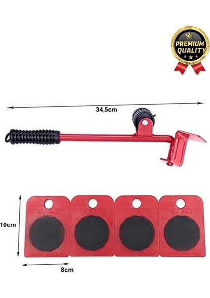 Çok Fonksiyonlu Abs Tekerlekli Ağır Beyaz Eşya Mobilya Krikolu Taşıma Kaydırma Aleti Aparatı Seti fırsatları