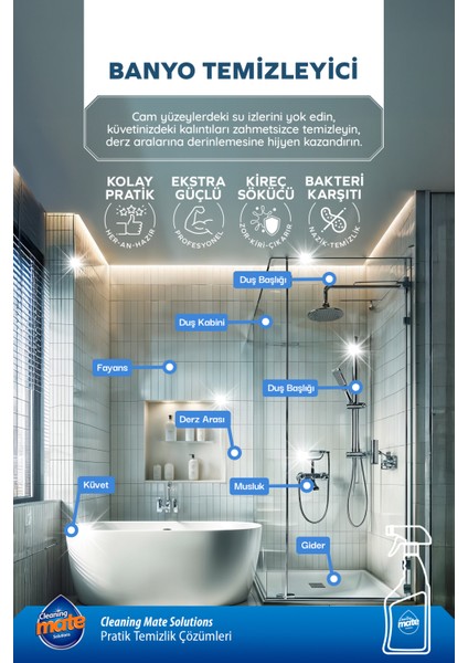 Cleaning Mate Ultra Güçlü Banyo Temizleyici modelleri