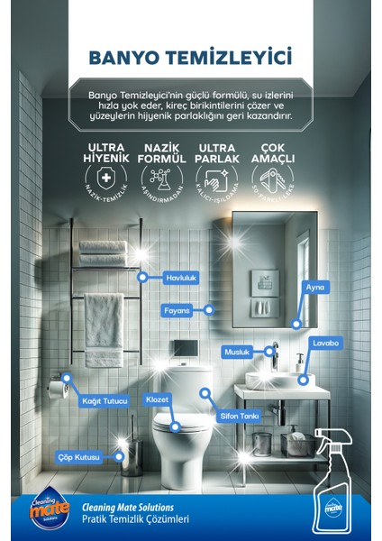 Cleaning Mate Ultra Güçlü Banyo Temizleyici fırsatları