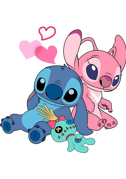 Kaliteli Penye Kadın Yetişkin Baskılı Beyaz Gri Siyah Tshirt Lilo Stitch fiyatları