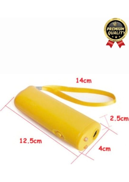 Premium Susturucu Sensör Pilli 9VOLT 150 Desibel Ledli Flaş Ultrasonik Köpek Eğitici Cihaz