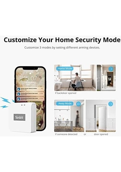 Zigbee Bridge Pro Zigbee Ağ Geçidi, Akıllı Ev Güvenlik Modlu Zigbee Cihazı, Wı-Fı ve Zigbee Çift Protokol Desteği, Uygulama Kontrolü, Alt Cihaz Ota Desteği
