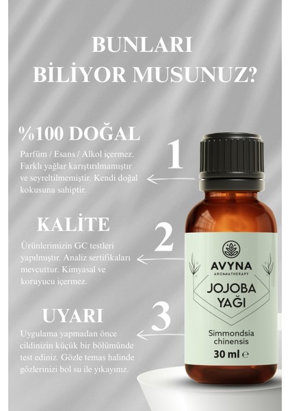 Jojoba Yağı 30 ml Soğuk Sıkım Saf ve Doğal (Jojoba Oil) modelleri