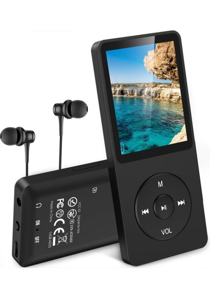 A02 A20 Mp3 Çalar, 1.8 Inç Tft Ekran, 70 Saat Oynatma, Fm Kayıtlı